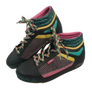 2001 Colorful Pastry Run Fab Boot Shell Toe Sneaker Womens US 10 EU 40.5 UK 8